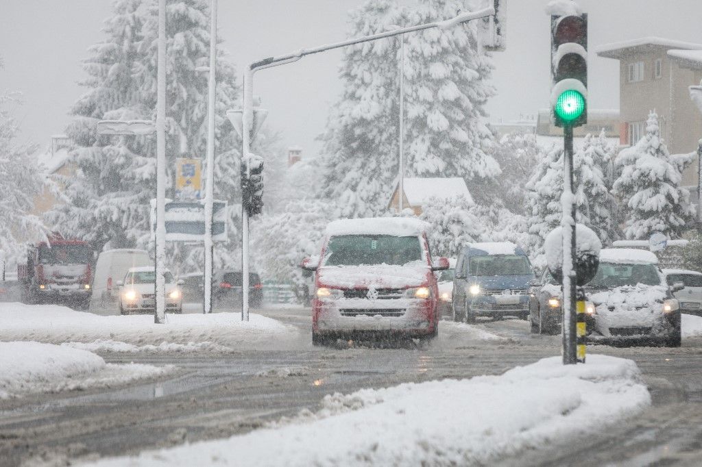 Horvátország hatóságai közlekedési fennakadásokra figyelmeztetnek (Illusztráció, forrás: Anadolu via AFP)