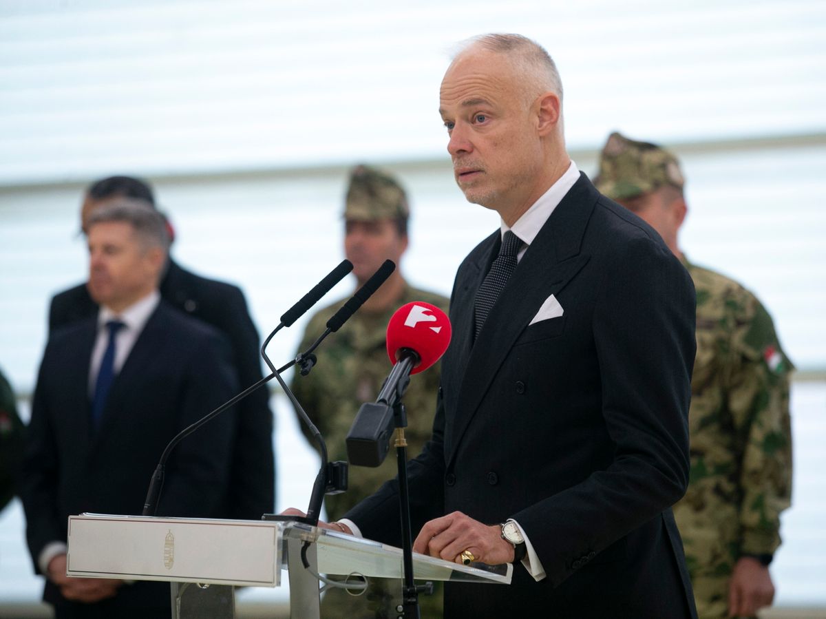 Szalay–Bobrovniczky Kristóf honvédelmi miniszter (Fotó: Bús Csaba/MTI)