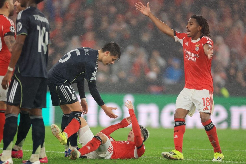 A Real Madrid kikapott a Benfica elleni BL-mérkőzésen, Arda Güler ezúttal sem lehetett végig a pályán