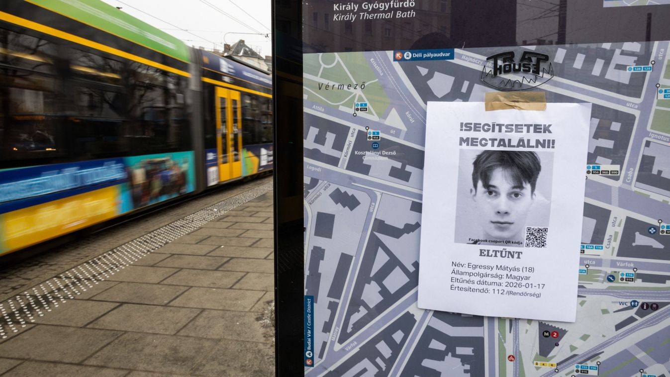 Eltűnt fiú plakátja a Széll Kálmán téren Egressy Mátyás

Ladóczki Balázs