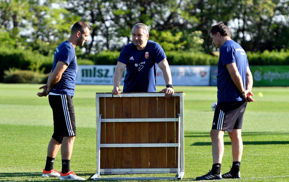 Szélesi Zoltán (balra) Bernd Storck szövetségi kapitány mellett is dolgozott a magyar válogatottnál
