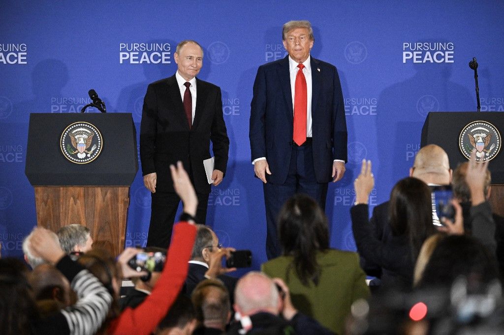 Vlagyimir Putyin orosz és Donald Trump amerikai elnök