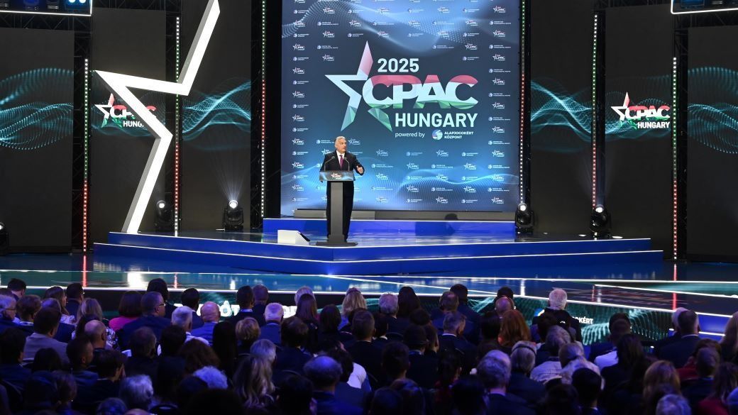 Orbán Viktor miniszterelnök beszédet mondott a tavalyi CPAC Hungary megnyitóján