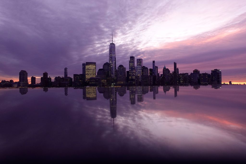 Egyesült Államok - Napfelkelte a Hudson folyó mentén