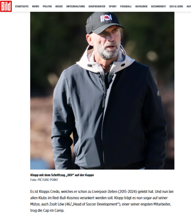 Jürgen Klopp új sapkája megidézi a Liverpool csapatánál eltöltött időket 