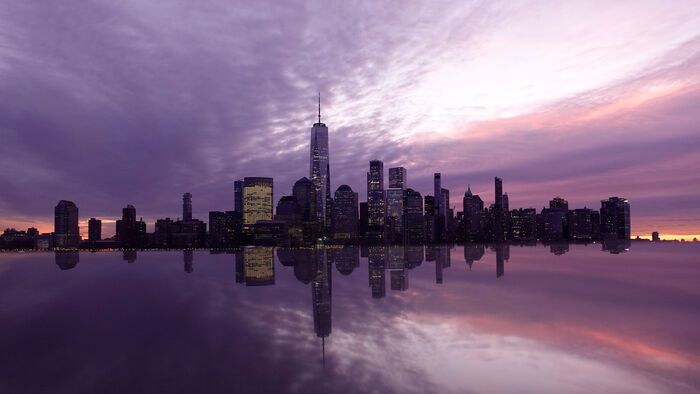 Egyesült Államok - Napfelkelte a Hudson folyó mentén