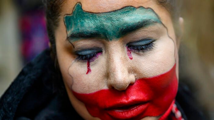 Törökország - Tüntetés az iráni rezsim ellen Isztambulban