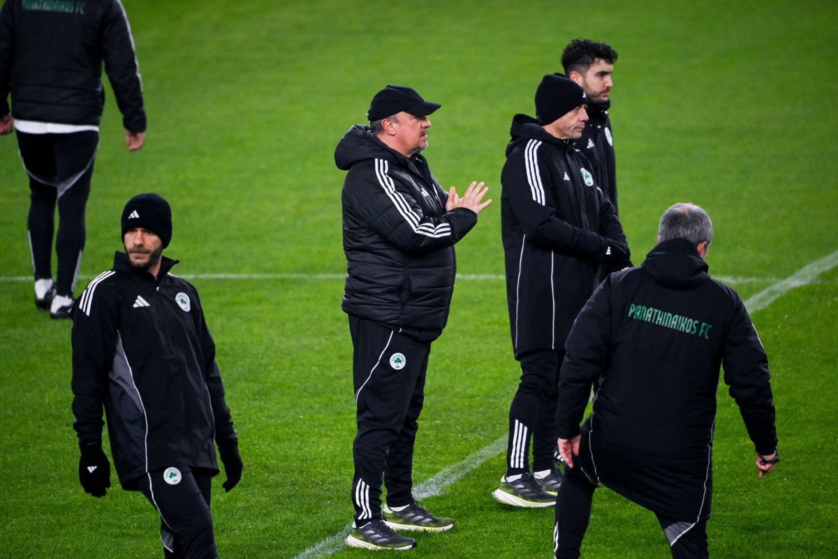 Rafael Benítez a Groupama Arénában tartott edzést csapatának szerdán