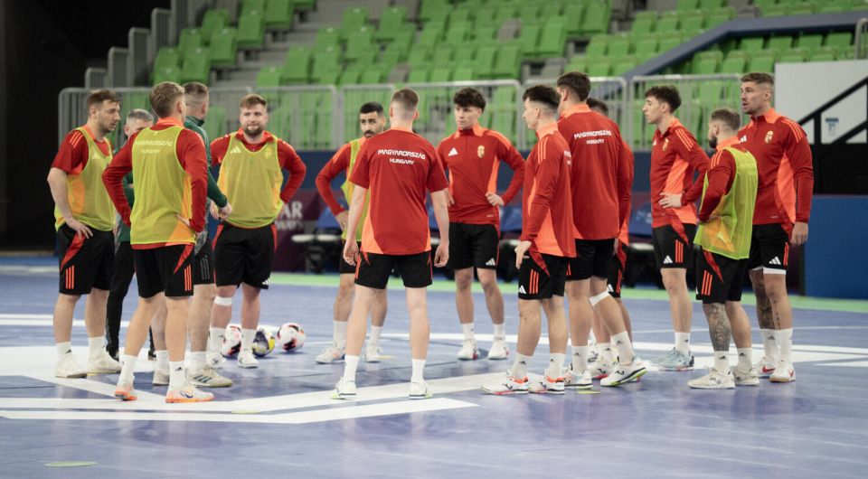 A magyar futsalválogatott már kedd este óta Ljubljanában készül