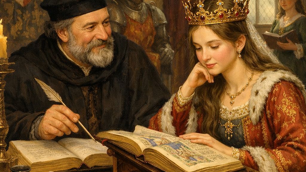 Mária királynőt tanítja Küküllei János