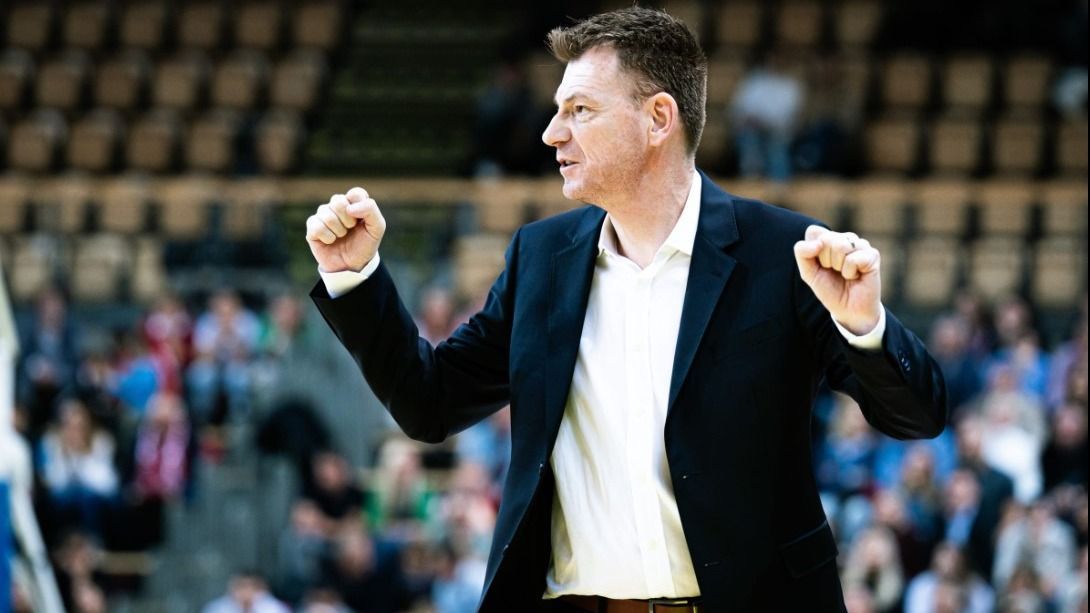 A magyar férfi kosárlabda-válogatott szövetségi kapitánya Gasper Okorn bizakodó a meccs előtt