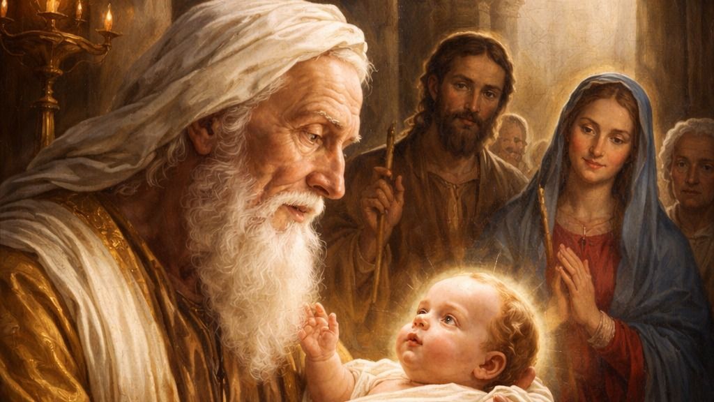 Gyertyaszentelő: Jézus és Simeon találkozása