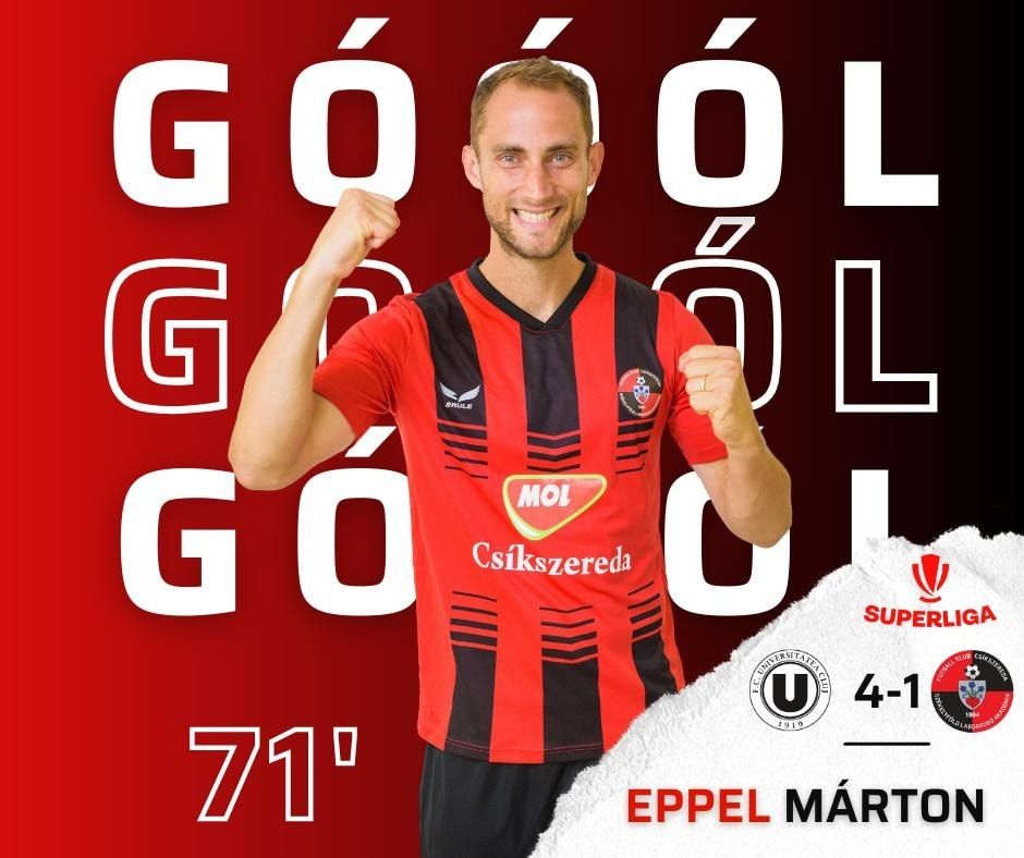 Eppel Márton rúgta a Csíkszereda becsületgólját az Universitatea ellen, Kleinheisler László 11-est rontott