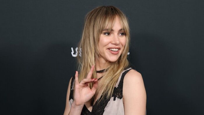 British singer and actress Suki Waterhouse attends Universal Music Group's Grammy after party at Nya Studios West in Los Angeles on February 1, 2026. (Photo by Michael Tran / AFP)
