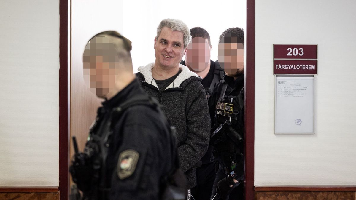 Így érkezett a bíróságra Till Tamás feltételezett gyilkosa