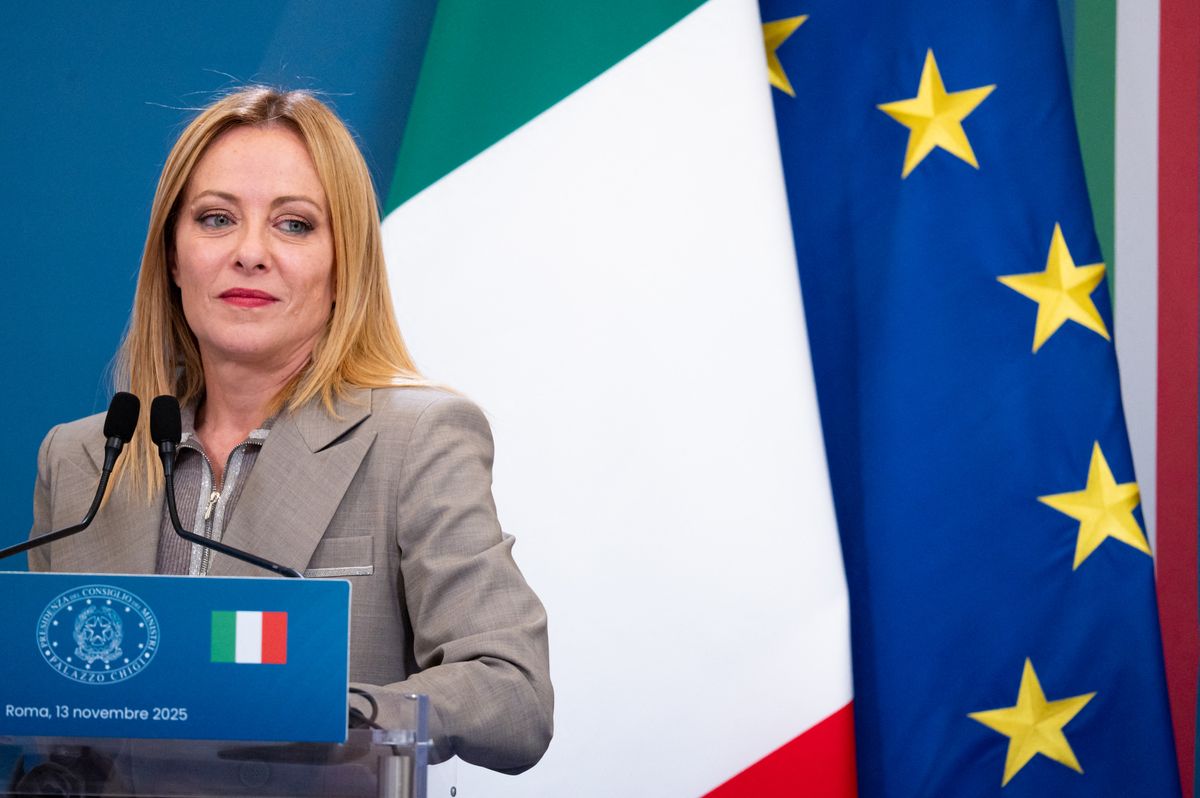 A Giorgia Meloni vezette kormány biztonsági kiegészítő szigorításokat léptet életbe a migránsok féken tartása érdekében Fotó: AFP