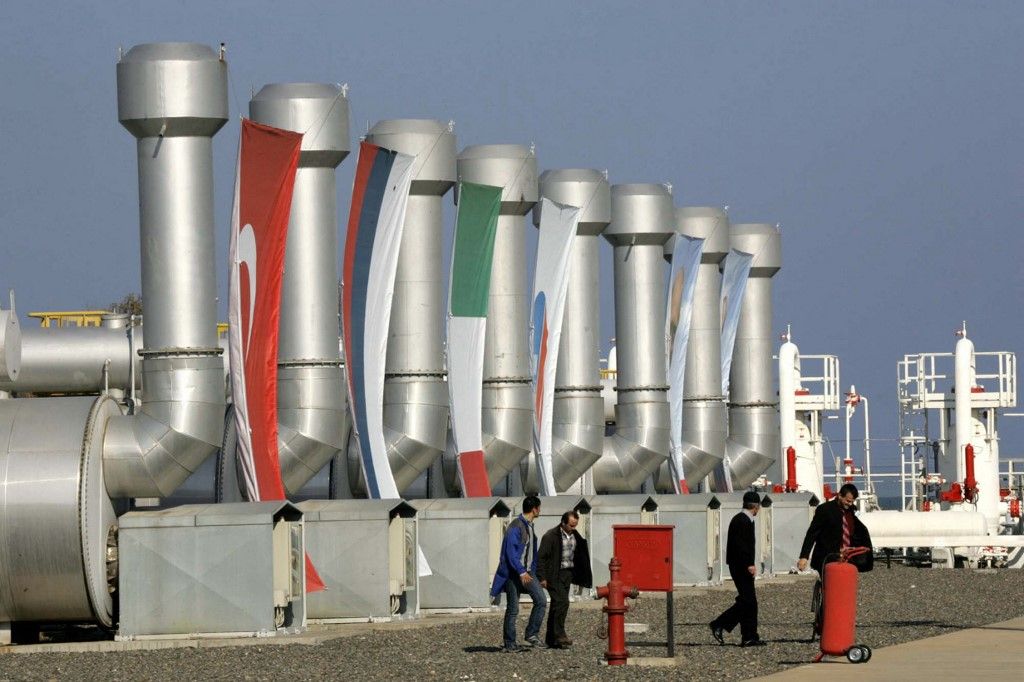 Moszkva figyelmeztette Ankarát a fekete-tengeri gázvezetékek elleni ukrán tervekre A képen: Kék áramlat Samsunban Fotó: MUSTAFA OZER / AFP 