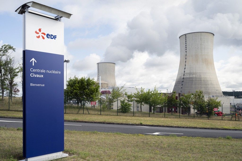 A Civaux atomerőmű hűtőtornyai (Fotó: AFP)