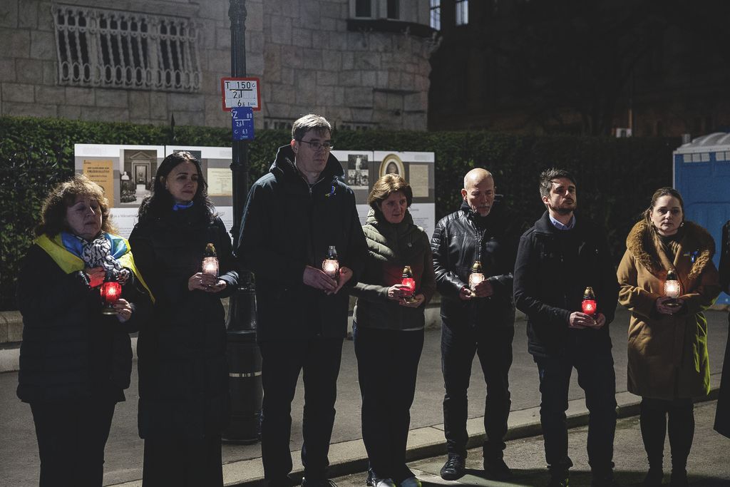 A Momentum megemlékezése az ukrán háború 4. évfordulója alkalmából