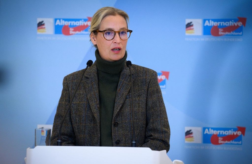 Alice Weidel, az Alternatíva Németországért (AfD) párt társelnöke