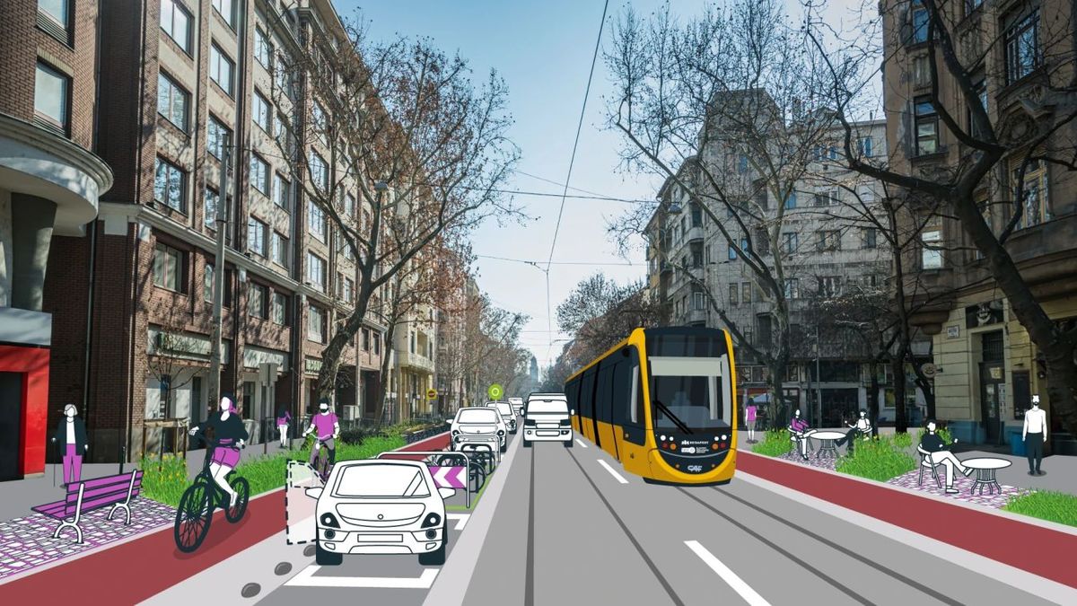 Villamossínekre terelt autók, eltűnő parkolók – viták kereszttüzében a Mester utca átalakítása