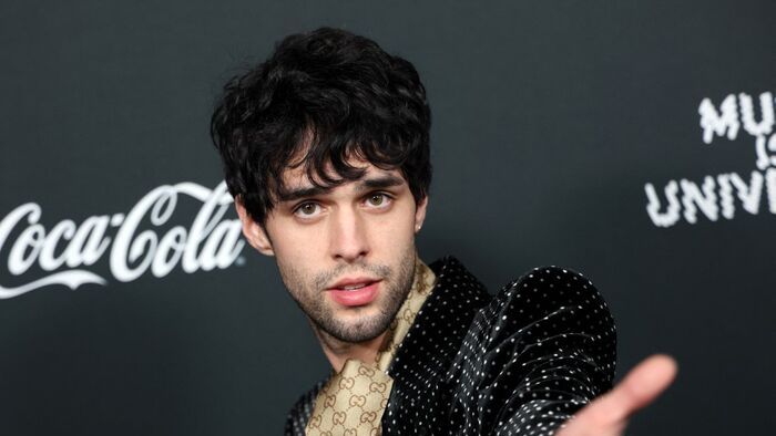 US singer-songwriter Stephen Sanchez attends Universal Music Group's Grammy after party at Nya Studios West in Los Angeles on February 1, 2026. (Photo by Michael Tran / AFP)
