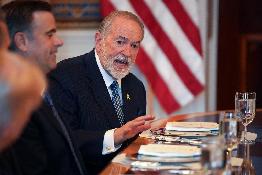 Mike Huckabee az Egyesült Államok izraeli nagykövete  Fotó: ANDREW HARNIK / GETTY IMAGES NORTH AMERICA