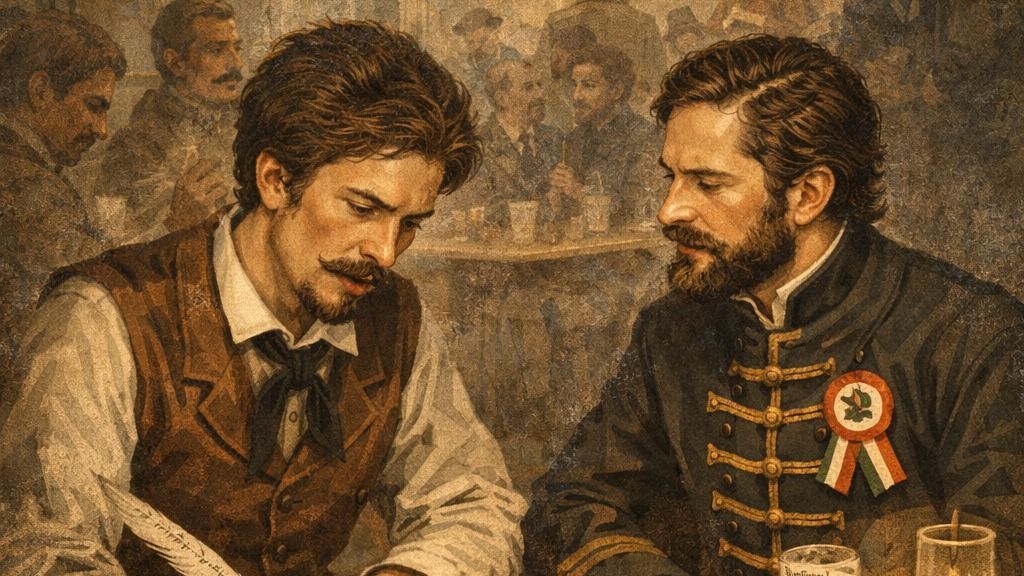 Vasvári és Petőfi március 15-én