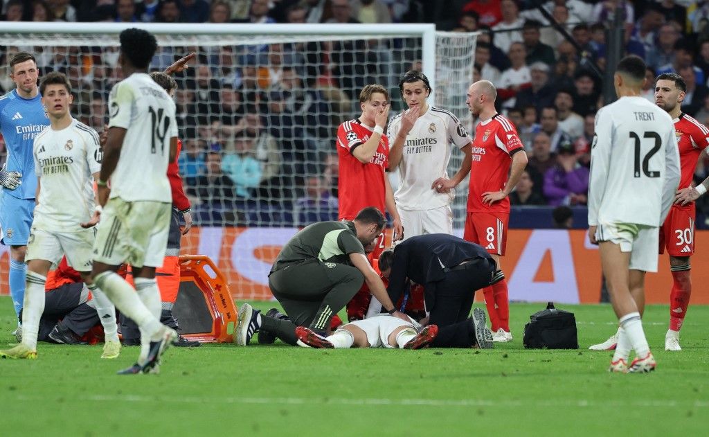 A Real Madrid védője, Raúl Asencio a Benfica elleni BL-mérkőzésen sérült meg
