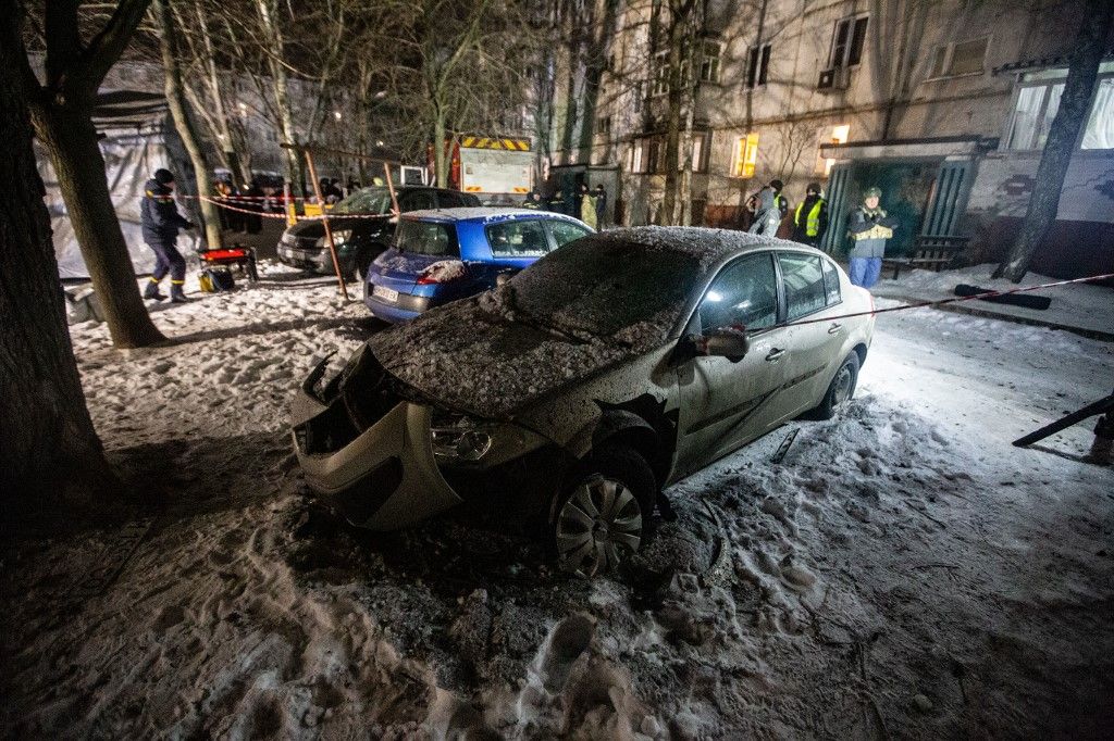 Oroszország kegyetlenül lecsapott Kijevre (Fotó: AFP)