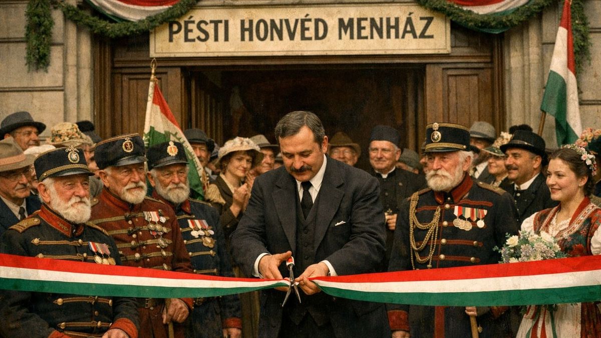 Az 1848-49-es forradalom és szabadságharc hőseinek nyitották a Pesti Honvéd Menházat