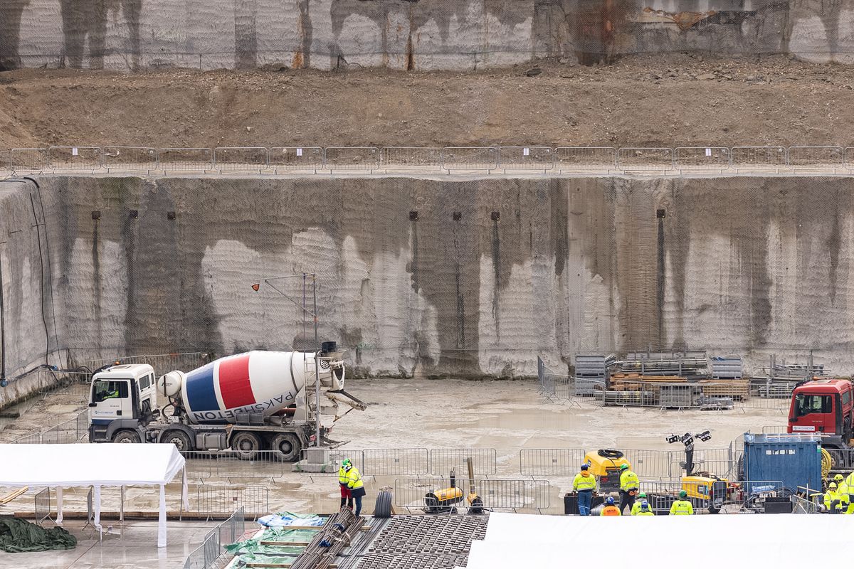 Paks II betonalap öntése