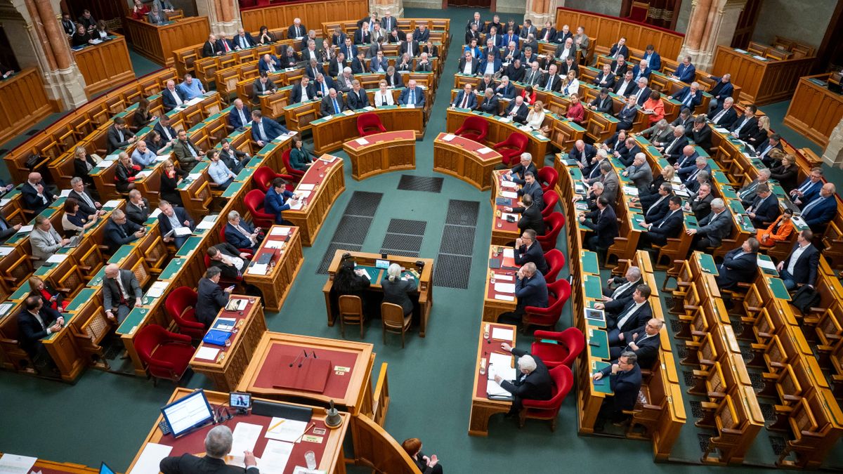 Budapest, 2025. december 8.
Az Országgyűlés plenáris ülése 2025. december 8-án.
MTI/Balogh Zoltán