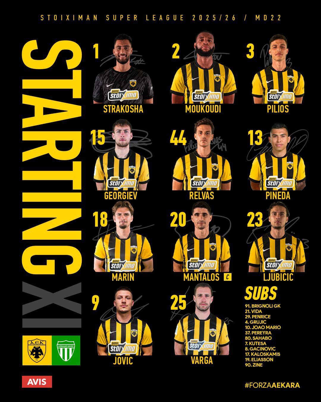 Varga Barnabás ott volt az AEK Athén kezdőcsapatában