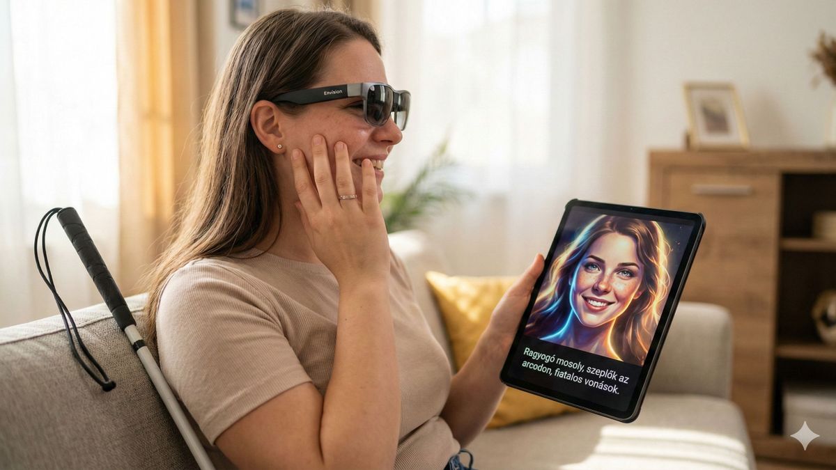Vakok láthatják önmagukat a magyarul is tudó, mesterséges intelligencia tükör segítségével