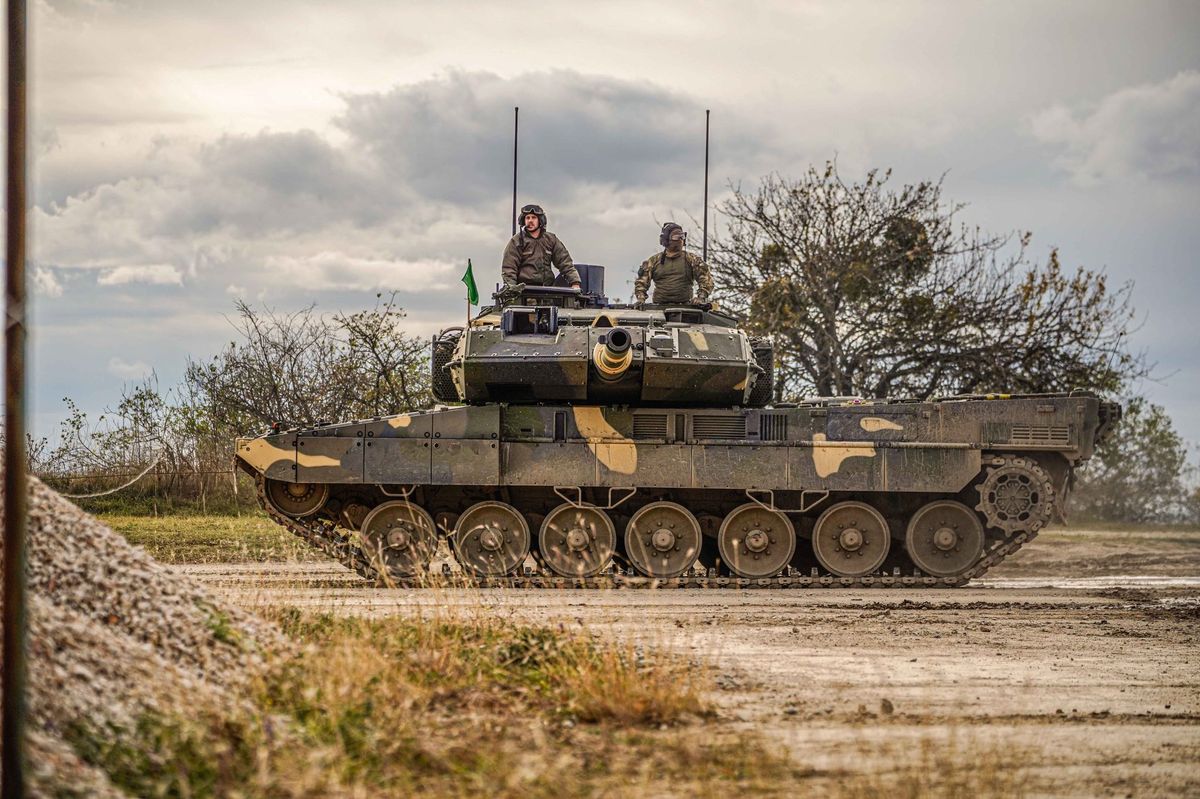 Egy magyar  Leopard 2A7HU harckocsi (Forrás: Honvédelem.hu)