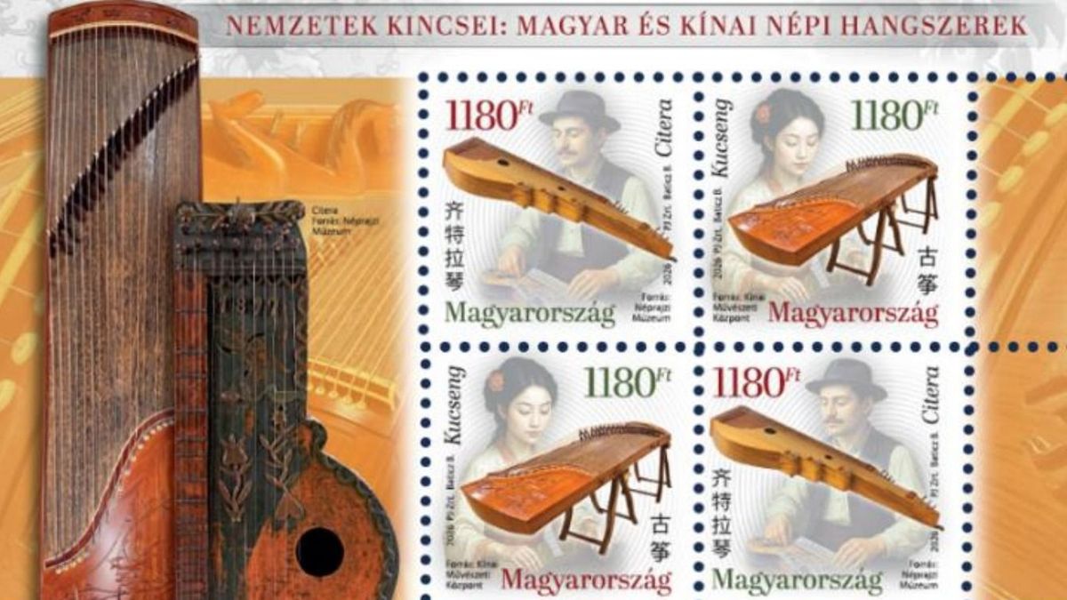 Bélyegre költözött a citera és a „kelet zongorája”