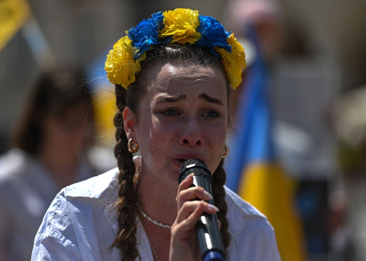 Képünk illusztráció – ukrán menekült