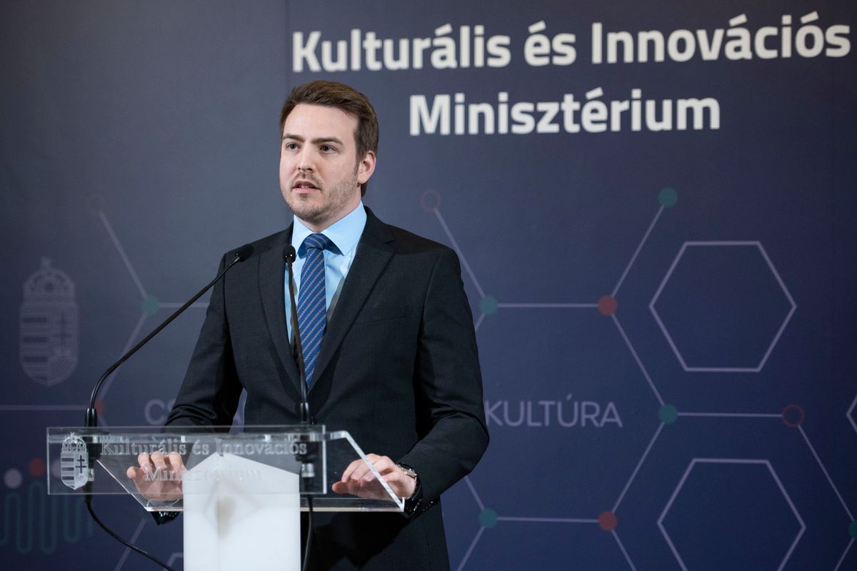 Bódis László, a Kulturális és Innovációs Minisztérium (KIM) innovációért felelős helyettes államtitkára (Fotó: MTI/Bodnár Boglárka)