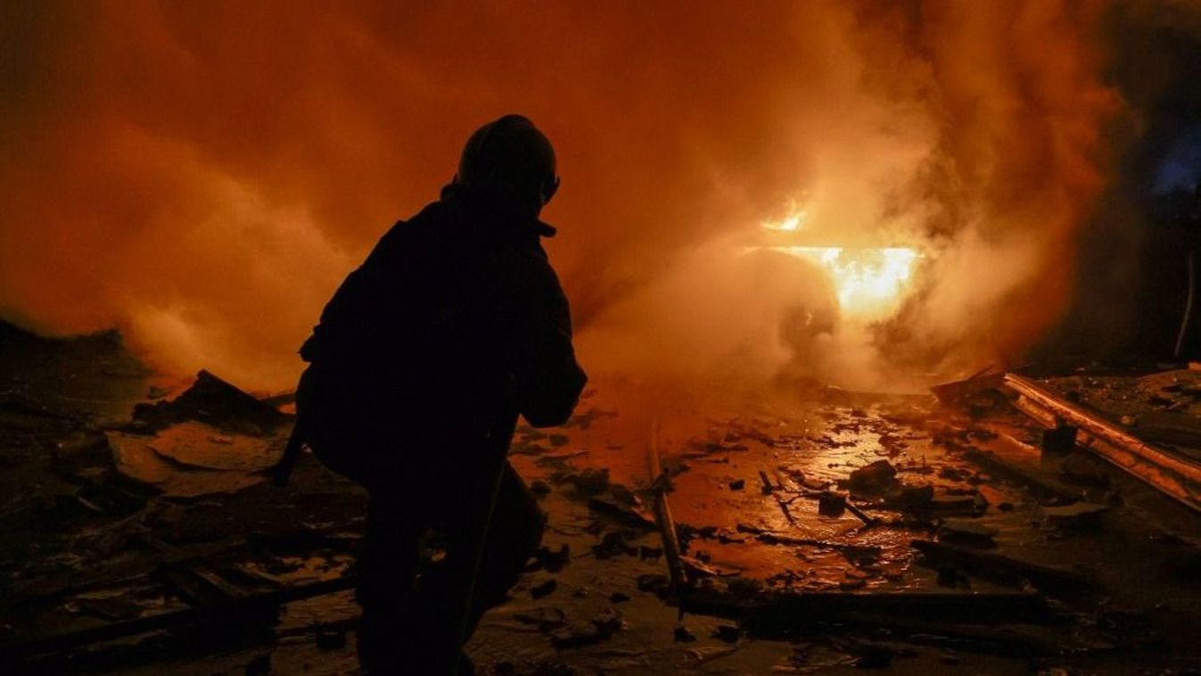 Az ukrán vállalat raktárépülete megsemmisült az orosz dróntámadásban