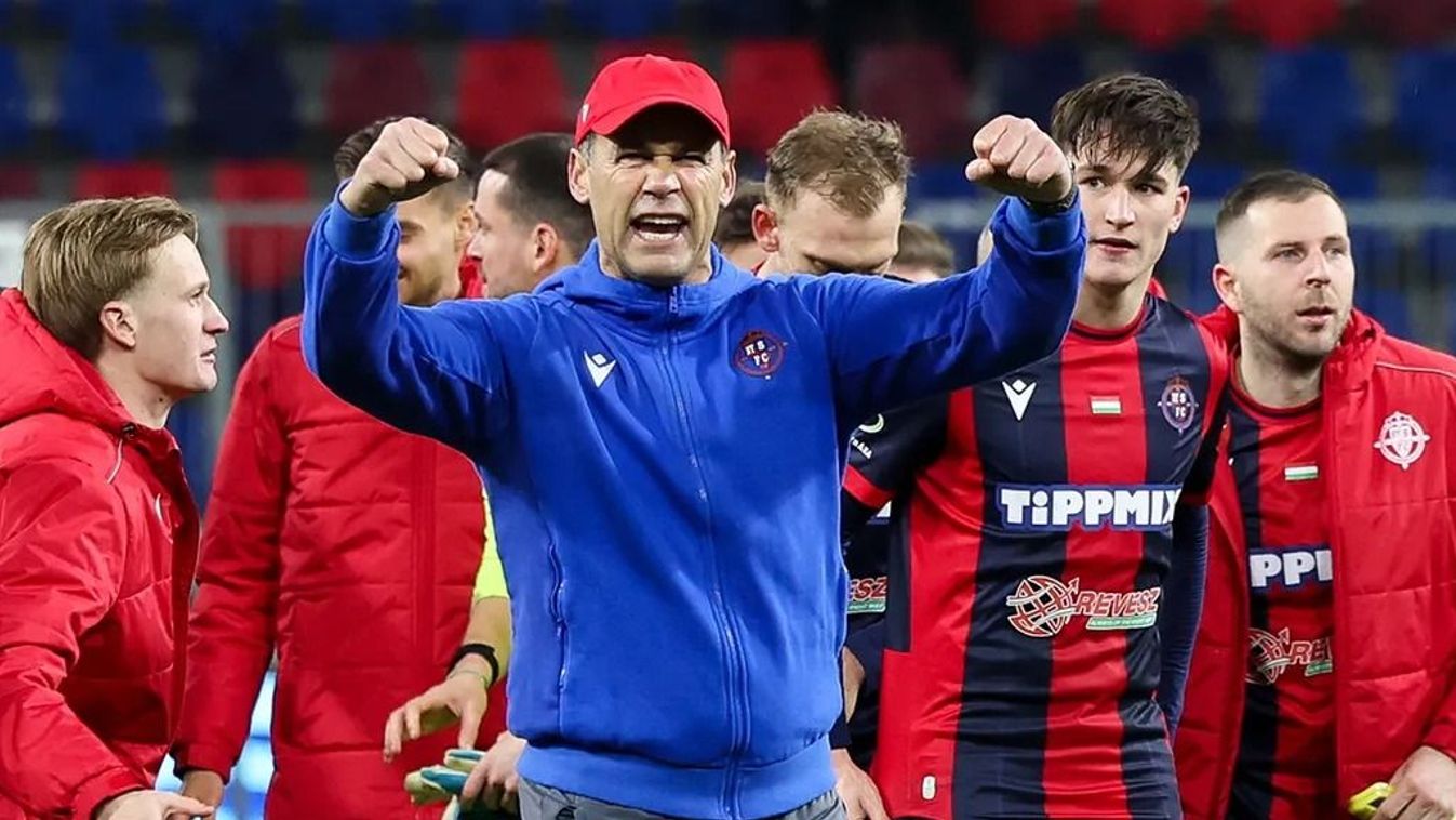 Bódog Tamás öröme érthető, új csatárai vezetésével csapata a legjobb a tavaszi szezonban