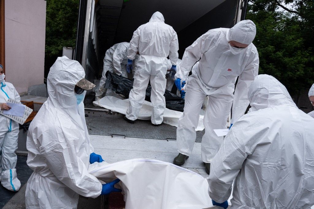 Holttestek cseréje zajlott le Oroszország és Ukrajna között (Fotó: AFP)