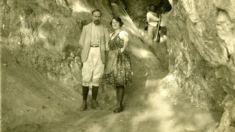 Kadic Ottokár második feleségével. forrás: Wikipedia.