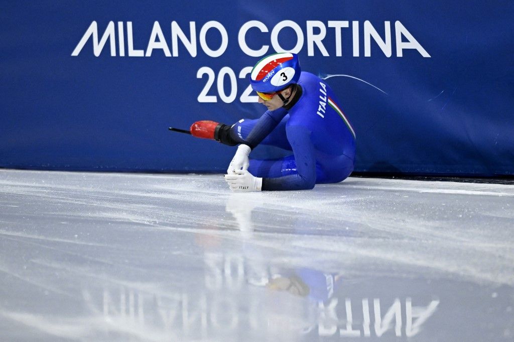 Az olasz Pietro Sighel egyéniben nem szerepelt jól a hazai téli olimpia során