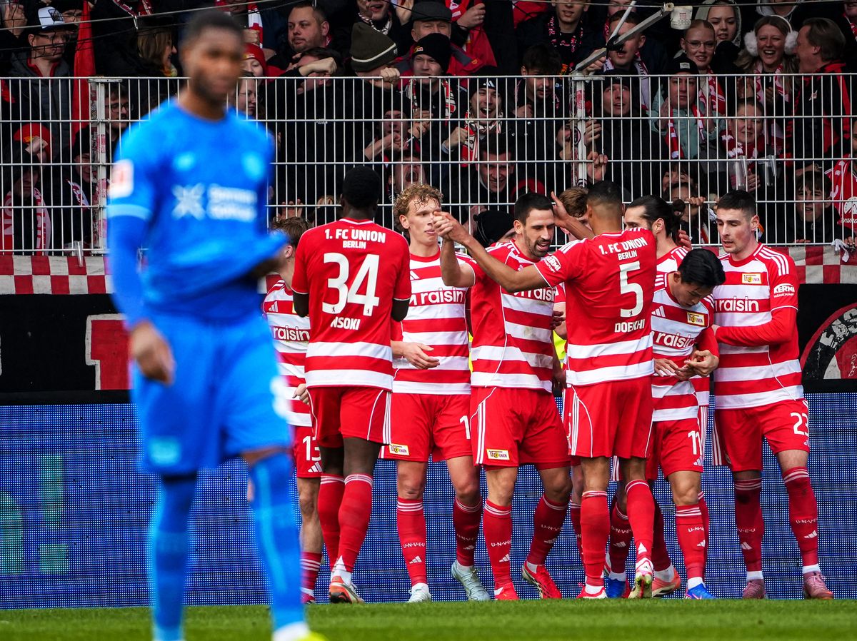 Schäfer Andrással a kezdőben az első félidőben vezetést szerzett az Union Berlin a Bayer Leverkusen ellen
