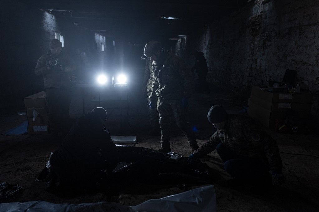 Durva kényszersorozásról szóló felvételek érkeznek nap mint nap Ukrajnából (Fotó: AFP)