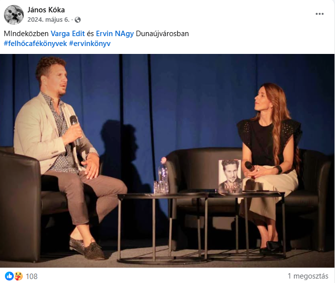 Nagy Ervin és Varga Edit (Forrás: Facebook)