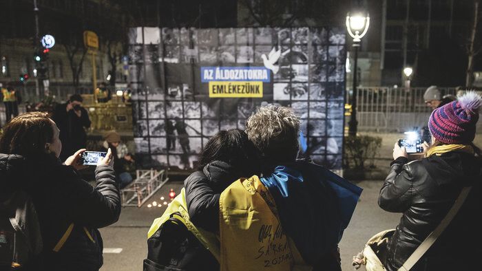 A Momentum megemlékezése az ukrán háború 4. évfordulója alkalmából