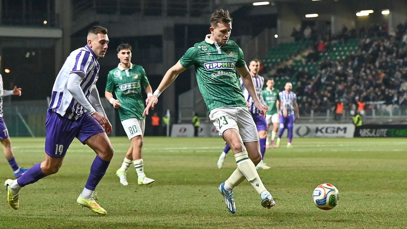 Az ETO és az Újpest vívta a forduló legpatinásabb párosítását. (Fotó: Krizsán Csaba / MTI Fotószerkesztõség)