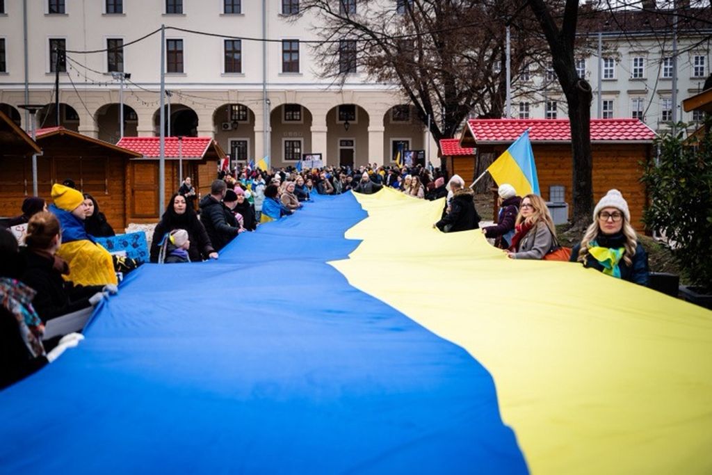 ukrán háború megemlékezés